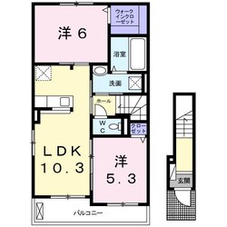 コンフォートカーサⅠの物件間取画像